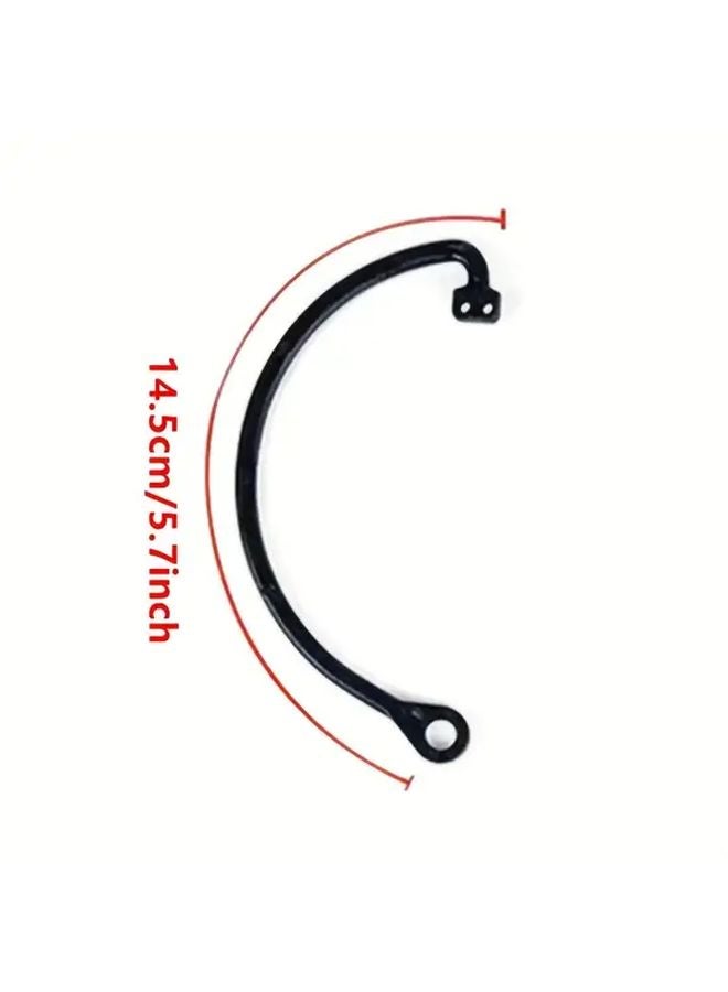 Black Fuel Tank Cap Cover Cable Strap Compatible with VW Audi Seat Models 1pc - Image 2